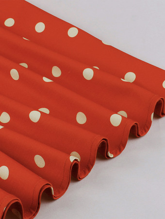 ドット柄レトロシャツ ミディドレス（ベルトとヘッドバンド付き）ヴィンテージ風レディースコーデセット 2025