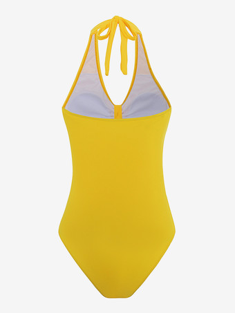 セクシーなVネックワンピースビーチ水着2025