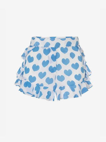 2025年夏にハート柄のストラップレスビキニとショーツセット