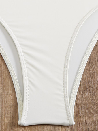 2025年夏向け3Dフラワーアクセサリー付き無地ワンピース水着