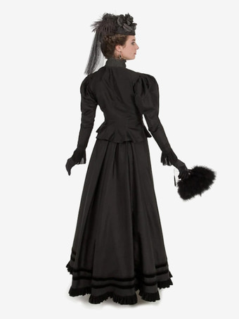 ビクトリア朝の女性用ドレス ポリエステル ヴィンテージ女性服 ヴィンテージ服