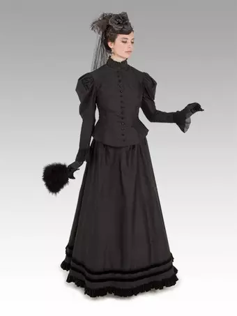ビクトリア朝の女性用ドレス ポリエステル ヴィンテージ女性服