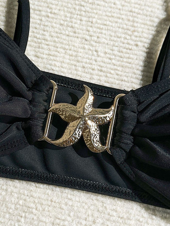 ヒトデの装飾ビキニとシースルーハイスリットスカートの3点セット（レディース用）2025