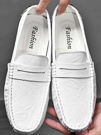 メンズ ペニーローファー シューズ スリッポン スパイクレザーシューズ 軽量 耐久性 パーティー デッキシューズ