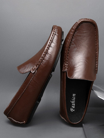 メンズ スリッポン ローファー スパイク フェイクレザー デッキシューズ 軽量 滑り止め フレキシブル ペニーシューズ