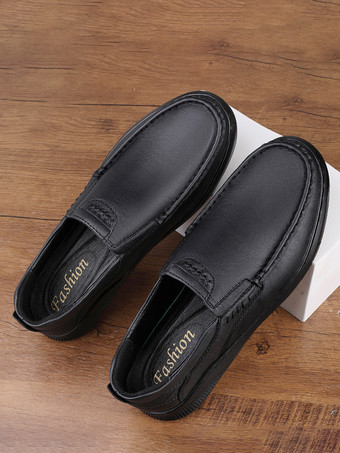 Herren-Loafer hochwertige formelle Leder-Penny-Schuhe weiche Sohle Spikes bequem weich zum Hineinschlüpfen