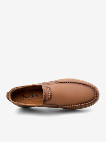 Herren-Loafer hochwertige formelle Leder-Penny-Schuhe weiche Sohle Spikes bequem weich zum Hineinschlüpfen