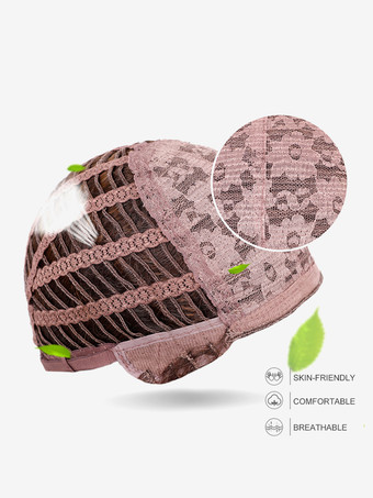 グレーのグラデーションロングストレートヘア合成ウィッグ前髪付き 2025