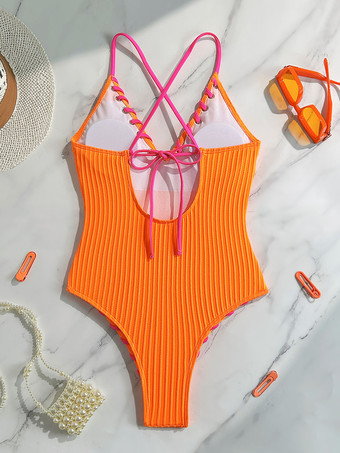 2025年夏のビーチに最適なセクシーなVネックワンピース水着