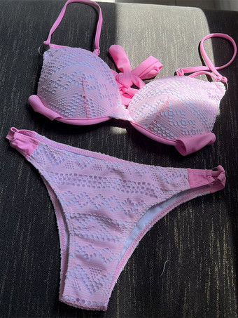 2025年夏向けボヘミアン中空柄ビキニツーピース水着