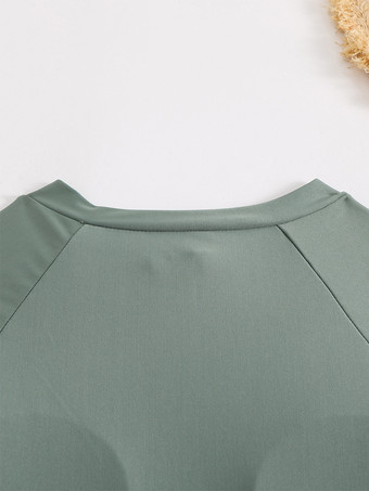 2025年夏向け長袖ジップアップサーフウェアワンピース水着