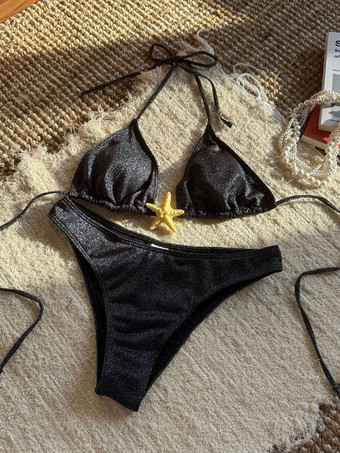 2025年夏のビーチにぴったりなヒトデのキラキラビキニ水着