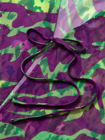 プリントビキニとタイフロントロングカバーアップ3点セット（レディース用）2025