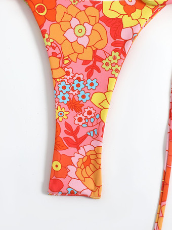 2025年夏向けプリントシンプルビキニ2ピース水着