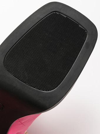 Stivali neri sexy sopra il ginocchio con tacco medio spesso e punta quadrata stivali alti fino alla coscia