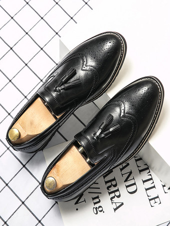 メンズ タッセルローファー スリッポン デコレーション ペニーシューズ 滑り止め ローヒール 通気性 カジュアルシューズ