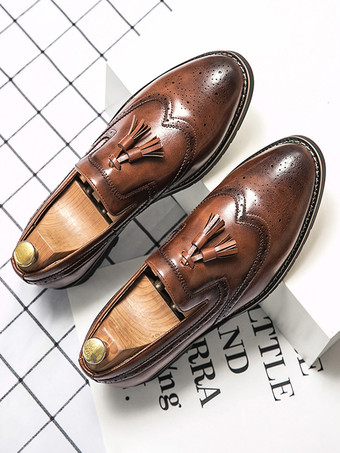 メンズ タッセルローファー スリッポン デコレーション ペニーシューズ 滑り止め ローヒール 通気性 カジュアルシューズ