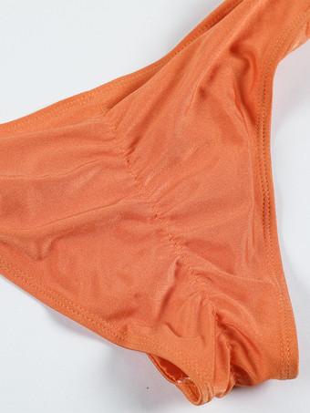 2025年夏用無地結び目セクシービキニ2ピース水着