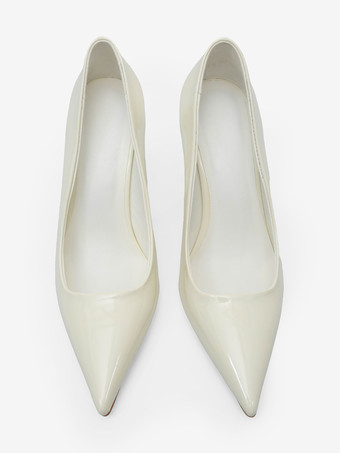 女性用赤いハイヒール、つま先が尖ったデザインヒールパンプス