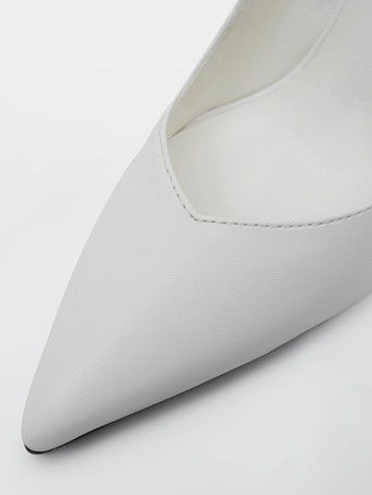 シルバー ウェッジヒール レディース ポインテッドトゥ デザインヒール パンプス