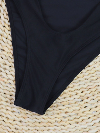 セクシーなカットアウトホルターモノキニ、3Dフラワーデコレーション付き、2025年夏向けワンピース水着