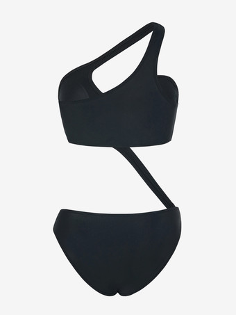 リングリンクワンショルダーカットアウトワンピース水着セット2025