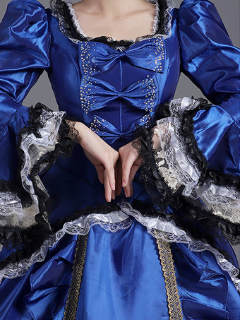 女性用 1800 年代 レトロ ロココ ドレス 仮面 パーティー ボール ガウン ビクトリア朝 コスチューム ドレス