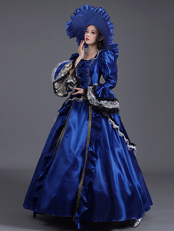 女性用 1800 年代 レトロ ロココ ドレス 仮面 パーティー ボール ガウン ビクトリア朝 コスチューム ドレス