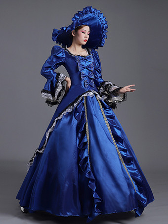 女性用 1800 年代 レトロ ロココ ドレス 仮面 パーティー ボール ガウン ビクトリア朝 コスチューム ドレス