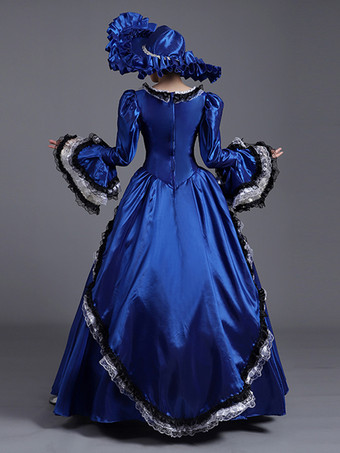 女性用 1800 年代 レトロ ロココ ドレス 仮面 パーティー ボール ガウン ビクトリア朝 コスチューム ドレス