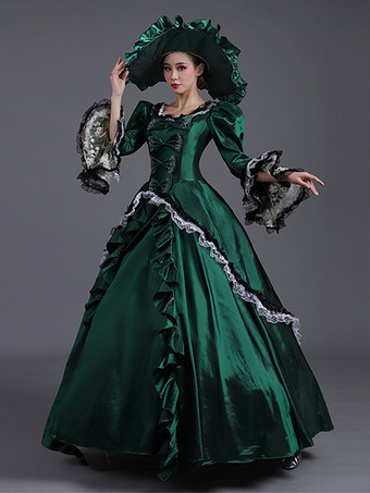 女性用 1800 年代 レトロ ロココ ドレス 仮面 パーティー ボール ガウン ビクトリア朝 コスチューム ドレス