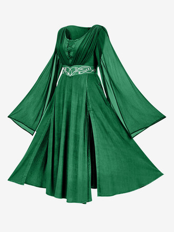 レディース 中世ドレス ハロウィン レトロ ゴシック ロング ボールガウン ドレス ルネッサンス コスプレ コスチューム