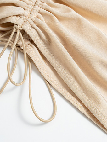 ホルターネックボディコンドレス セクシーなカットアウトクラブミディドレス レディース 2025