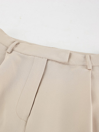 モダンなツーピースコーデセット Vネックベストとワイドレッグパンツ 夏コーデ レディース 2025