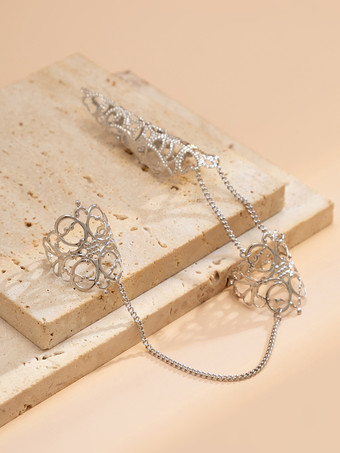 ゴシック フィンガー ネイル チップ クロー ナックル フィンガー リング 女性用 2025