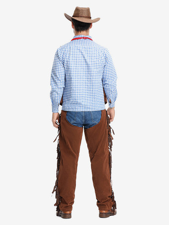 ハロウィン ハロウィンコスチューム コーヒーブラウン メンズ バーレスクハットトップ ポリエステルセット ホリデーコスチューム