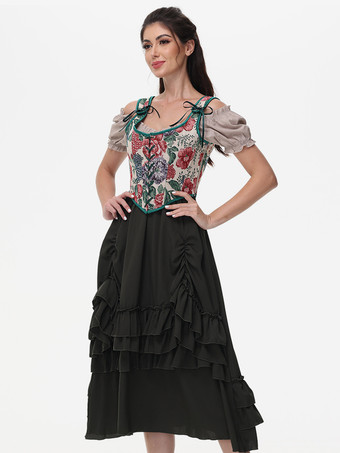 ヴィンテージコルセット ヴィンテージ婦人服 ポリエステルフリル