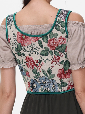 ヴィンテージコルセット ヴィンテージ婦人服 ポリエステルフリル