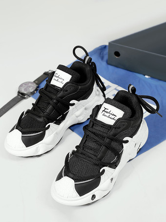 メンズスニーカー ウェットグリップ ラバープラットフォーム チャンキー 通気性 カジュアル ウォーキングシューズ