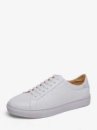 ホワイト メンズ スニーカー スリッポン ラウンドトゥ プラットフォーム チャンキー ウォーキングシューズ カジュアル 快適 ロートップ ハイキングシューズ