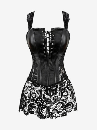 ヴィンテージコルセット ヴィンテージレディース服 ポリエステル レースアップ ポリエステル