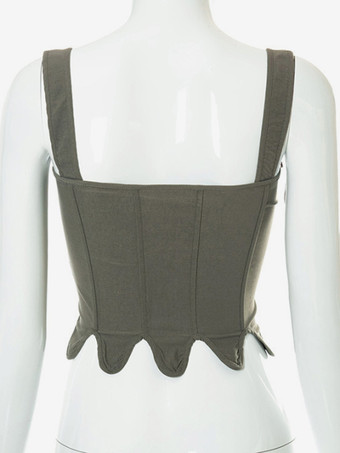 ヴィンテージコルセット ヴィンテージレディース服 ポリエステル レースアップ ポリエステル