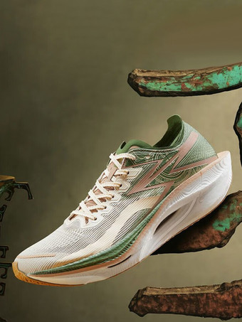 HellaprikosenfarbenDamen Sportschuhe Runde Zehen Mesh Schnür-Laufschuhe