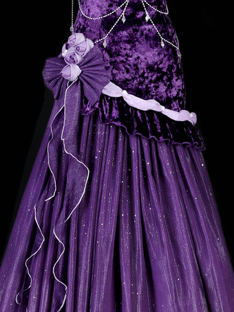   パステルゴシックロリータドレス フリル 蝶結び レース 花 リボン パープル ロマンス ゴシックロリータ Jsk