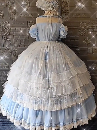 姫ロリータドレス ポリエステル ノースリーブ ジャンパー ロマンス スウィート ロッコ コスチューム パーティー ロリータドレス