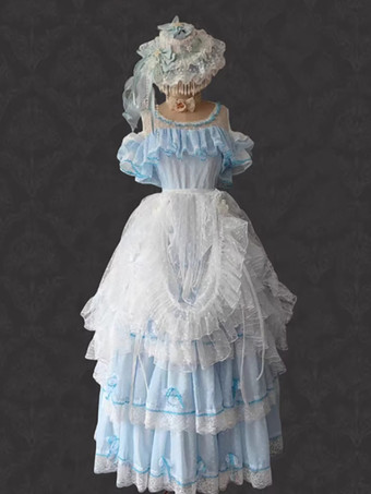 姫ロリータドレス ポリエステル ノースリーブ ジャンパー ロマンス スウィート ロッコ コスチューム パーティー ロリータドレス