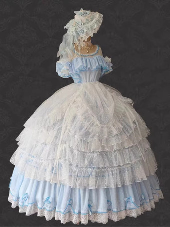 姫ロリータドレス ポリエステル ノースリーブ ジャンパー ロマンス スウィート ロッコ コスチューム パーティー ロリータドレス