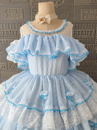 姫ロリータドレス ポリエステル ノースリーブ ジャンパー ロマンス スウィート ロッコ コスチューム パーティー ロリータ Jsk