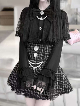 ゴシックロリータブラウス ホワイト 長袖 ロリータ トップス フリル レース レース ロリータ シャツ