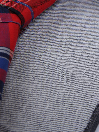 2025年レディース向けチェック柄裾グレースウェットシャツ